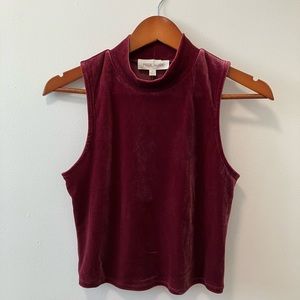 Pink Rose Velvet Top
